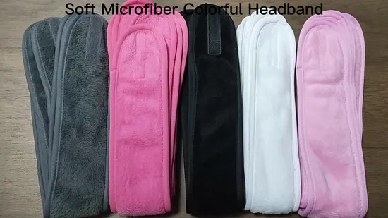 Microfiber Flannel Soft Elastic Make up Wash Face Cosmetic Headband SPA Bath Hair Band