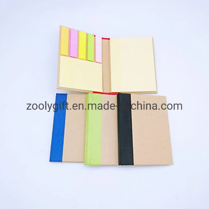 Factory Customize Kraft Hard Cover Colorful Self-Adhesive Sticky Notes Notepad Memo Pad