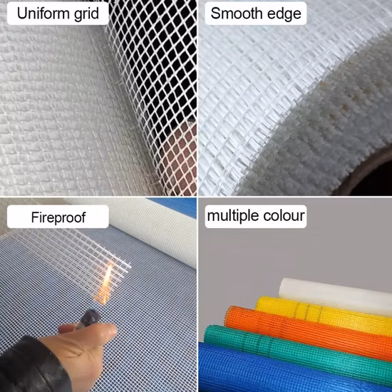 Fiberglass Grid Cloth Fiberglass Mesh Net Glass Fiber Grid Cloth