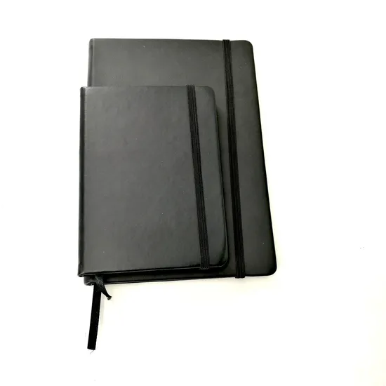 Personalized Custom A5 Daily Agenda Pocket Planner Journal Diary PU Leather Cover Dotted / DOT Grid Notebook with Elastic Band 