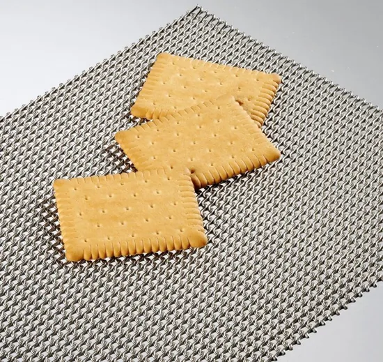 Stainless Steel Metal Wire Mesh Biscuit Baking Conveyor Bands 