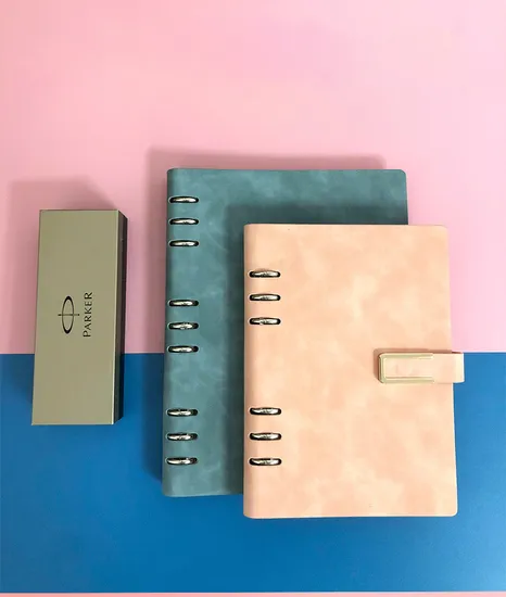 Customizable Academic Diary A5 A6 B5 Dotted Grid 2022 Elastic Band PU Leather Hardcover Agenda Planner Journal Notedbook 