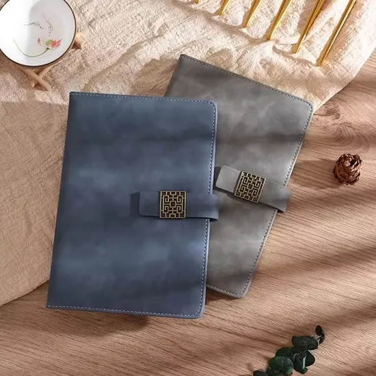 Customizable Academic Diary A5 A6 B5 Dotted Grid Elastic Band PU Leather Hardcover Agenda Planner Journal Notebook 